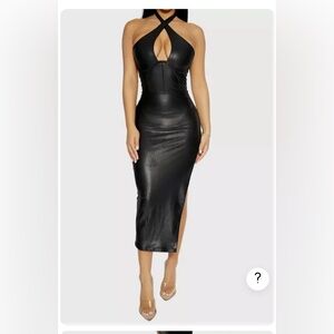 Brand new-Naked Wardrobe second-skin midi dress.